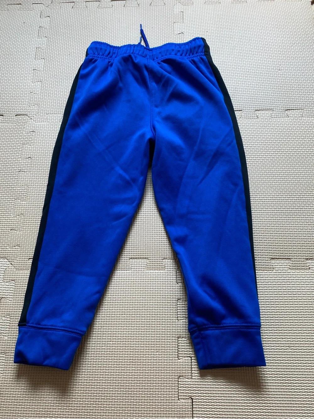 Place Sport Blue Athletic Joggers Black Side Panel Sweatpants Kids Size S 5/6
